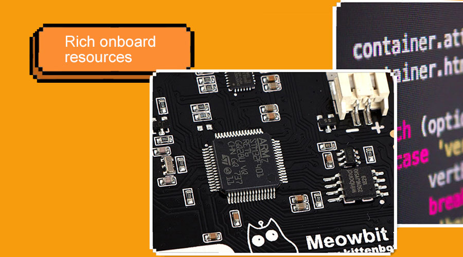 Meowbit card-sized graphical retro game computer Codable Console for ...